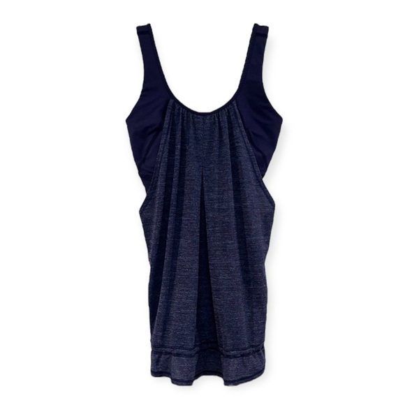 Lululemon Purple Built In Bra Adjustable Cut Out Athletic Athleisure Tank Top 4 - Picture 1 of 8